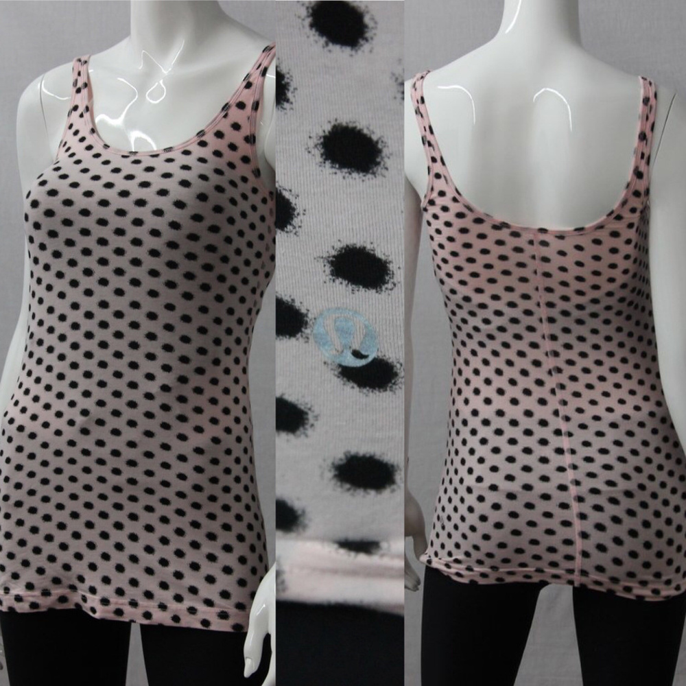lululemon daily tank high noon dot blusH-E…